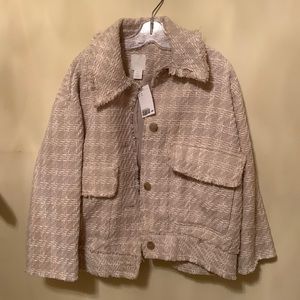 NEW oversized HM beige jacket
